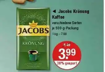 V Markt Jacobs Krönung Kaffee Angebot