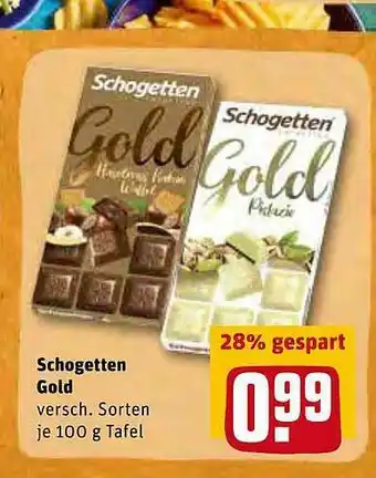 REWE Schogetten Gold Angebot