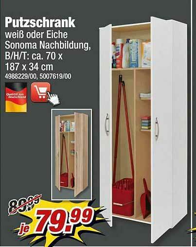 Putzschrank Angebot bei Poco