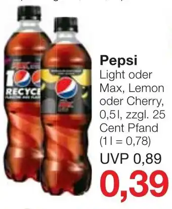 Jawoll Pepsi 500ml Angebot