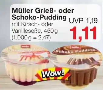 Jawoll Muller Griess- o. Schoko-Pudding 450g Angebot