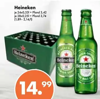 Trink und Spare Heineken 24*330ml/28*250ml Angebot