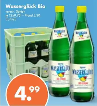 Trink und Spare Wassergluck Bio 12*750ml Angebot