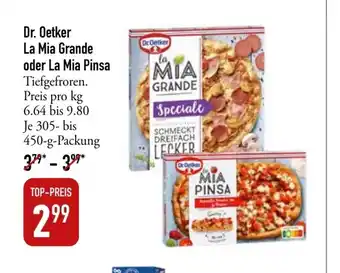 Galeria Markthalle Dr. Oetker La Mia Grande oder La Mia Pinsa 450 g packung Angebot