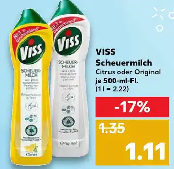 Kaufland Viss Scheuermilch je 500-ml-Fl Angebot