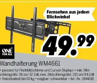 MEDIMAX Wandhalterung WM 4661 Angebot