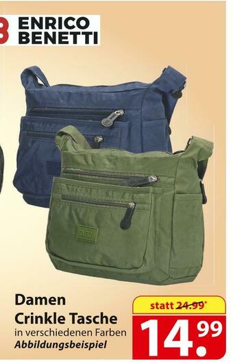 Famila Nord Ost Enrico benetti damen crinkle tasche Angebot