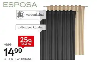 XXXLutz Esposa fertigvorhang „blacky“ Angebot