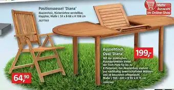 Bauhaus Positionssessel Oder Ausziehtisch Oval „diana“ Angebot