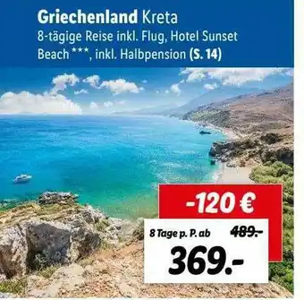 Lidl Reisen Griechenland Kreta Angebot