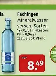 Markgrafen Fachingen Mineralwasser Angebot