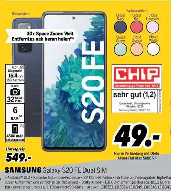 MEDIMAX Samsung Galaxy S20 FE Dual Sim Angebot