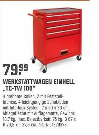 OBI Werkstattwagen Einhell Tc-tw100 Angebot