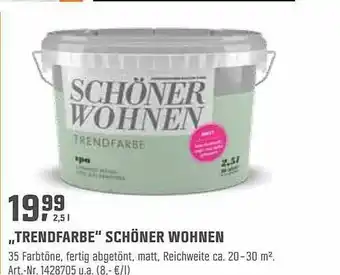 OBI Schöner Wohnen Trendfarbe Angebot