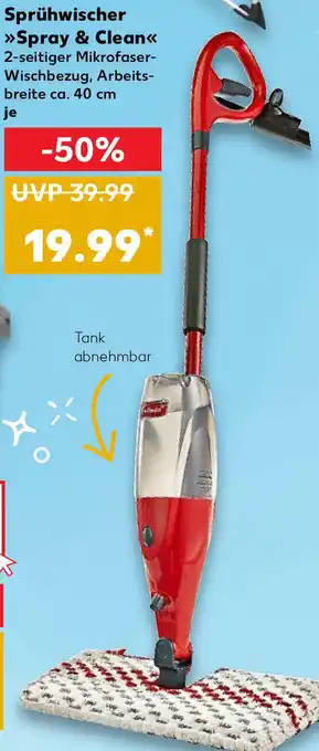 Kaufland Sprühwischer »Spray & Clean« Angebot