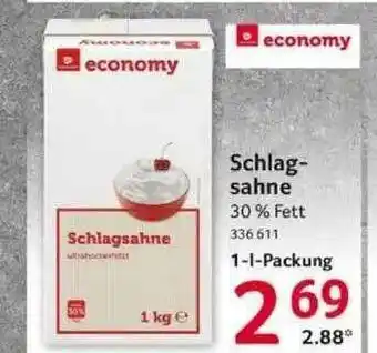 Selgros Schlagsahne Economy Angebot