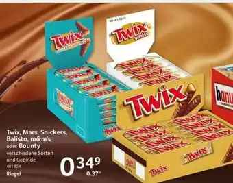 Selgros Mars, Snickers, Twix, M&m's Oder Bounty Angebot