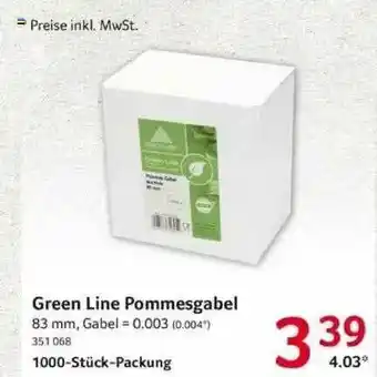 Selgros Green Line Pommesgabel Angebot