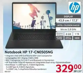 Selgros Notebook Hp 147-cn0505ng Angebot