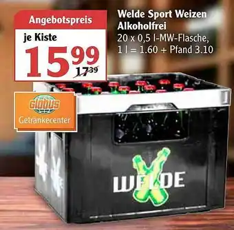 Globus Welde Sport Weizen Alkoholfrei Angebot