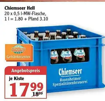 Globus Chiemseer Hell Angebot