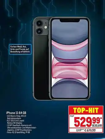 METRO Iphone 11 64 Gb Angebot