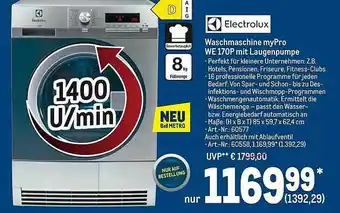 METRO Electrolux Waschmaschine Mypro WE170P Mit Laugenpumpe Angebot