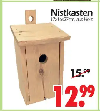 Wreesmann Nistkasten 17 x 16 x 27 cm Angebot