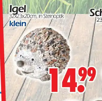 Wreesmann Igel klein 32 x 23 x 20 cm Angebot