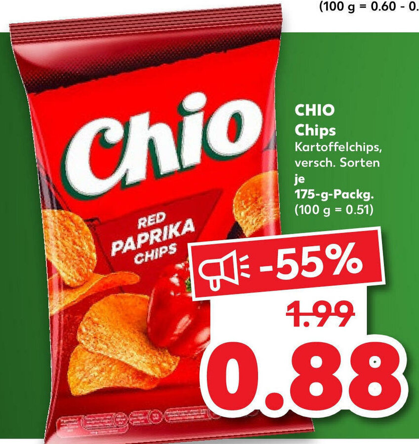 Chio Chips je 175gPackg. Angebot bei Kaufland