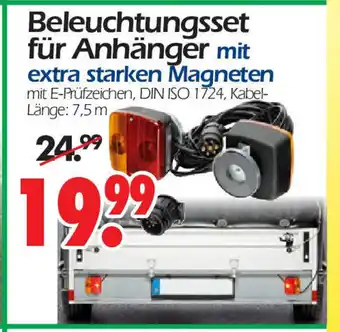 Wreesmann Beleuchtungsset fur Anhanger mit extra starken Magneten 7,5 m Angebot