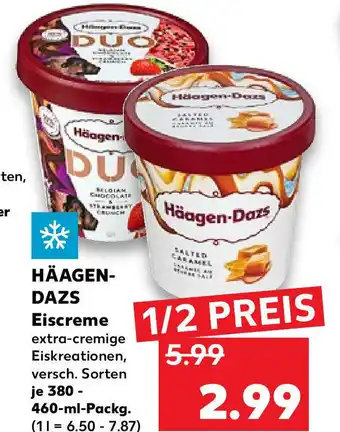 Kaufland Häagen-Dazs Eiscreme je 380 - 460-ml-Packg. Angebot