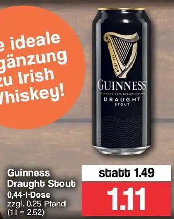 Famila Nord West Guinness Draught Stout 0,44L Dose Angebot