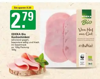 WEZ Edeka Bio Kochschinken 100 g Angebot