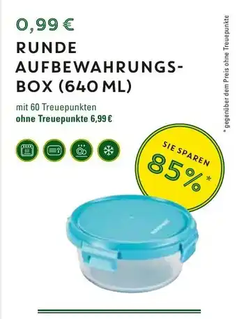 WEZ Runde Aufbewahrungsbox 640 ml Angebot