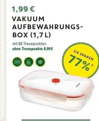 WEZ Vakuum Aufbewahrungsbox 1,7 L Angebot