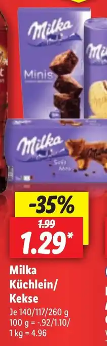 Lidl Milka kuchlein/kekse 100g Angebot