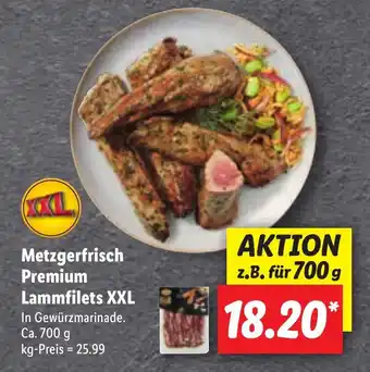 Lidl Metzgerfrisch premium lammfilets XXL 700g Angebot