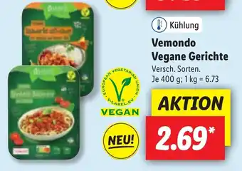 Lidl Vemondo vegane gerichte 400g Angebot