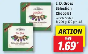 Lidl J.D. gross selection chocolat 200g Angebot