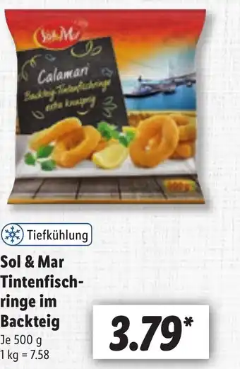 Lidl Sol & mar tintenfisch-ringe im backsteig 500g Angebot