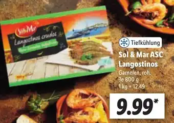 Lidl Sol & mar ASC langostinos 800g Angebot