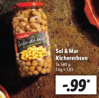 Lidl Sol & mar kichererbsen 540g Angebot