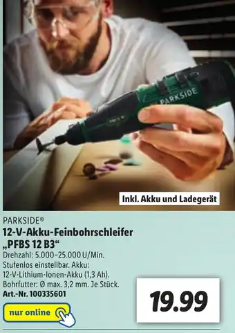 Lidl 12-V-akku-feinbohrschleifer PFBS 12B3 Angebot