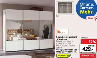 Lidl Schwebeturenschrank kulmbach Angebot