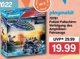 Famila Nord West Playmobil 70781 Polizei Fallschirm: Verfolgung des Amphibien Fahrzeugs Angebot