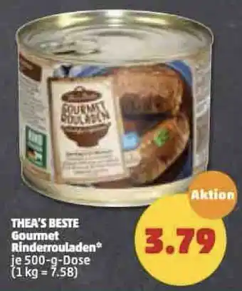 PENNY Thea's Beste Gourmet Rinderrouladen 500g Dose Angebot