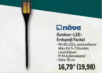 METRO Näve Outdoor Led Erdspieß Fackel Angebot