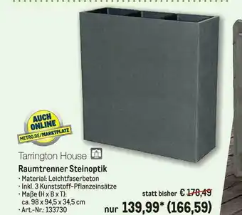 METRO Tarrington House Raumtrenner Steinoptik Angebot