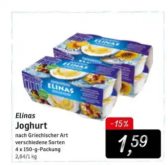 KONSUM Elinas Joghurt 4x150g Angebot